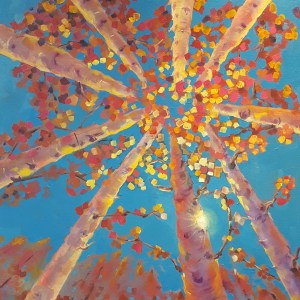 Rising Sun II Oil Painting, 24 x 24