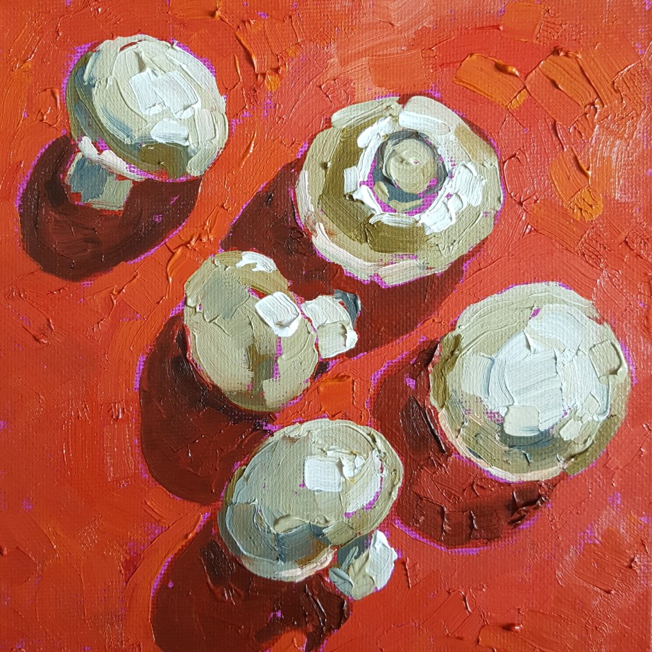 Bhavna Misra Oil Painting Mushrooms 2017