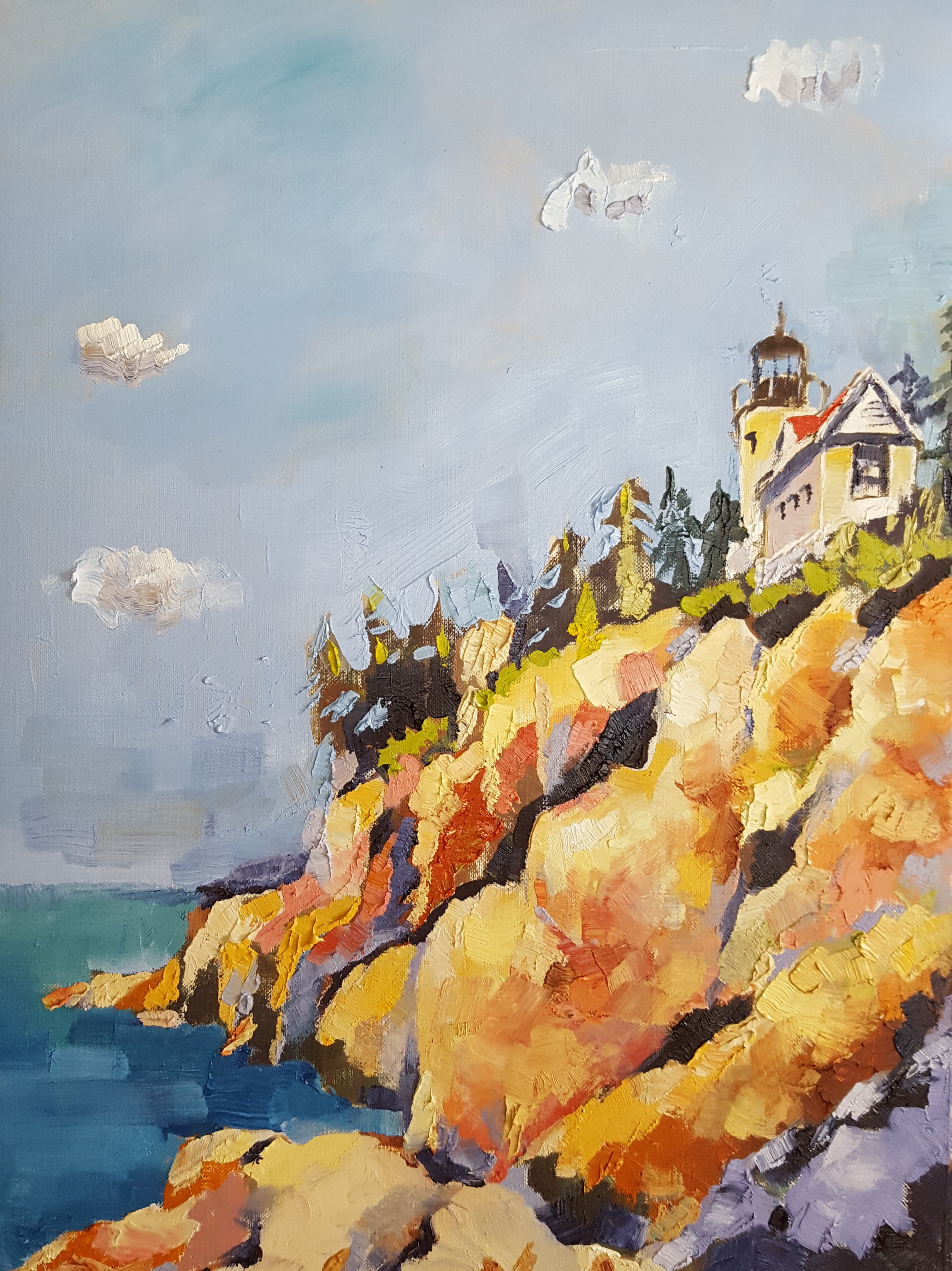 “Acadia National Park” – Fine Art Oil Painting by Artist Bhavna Misra ...
