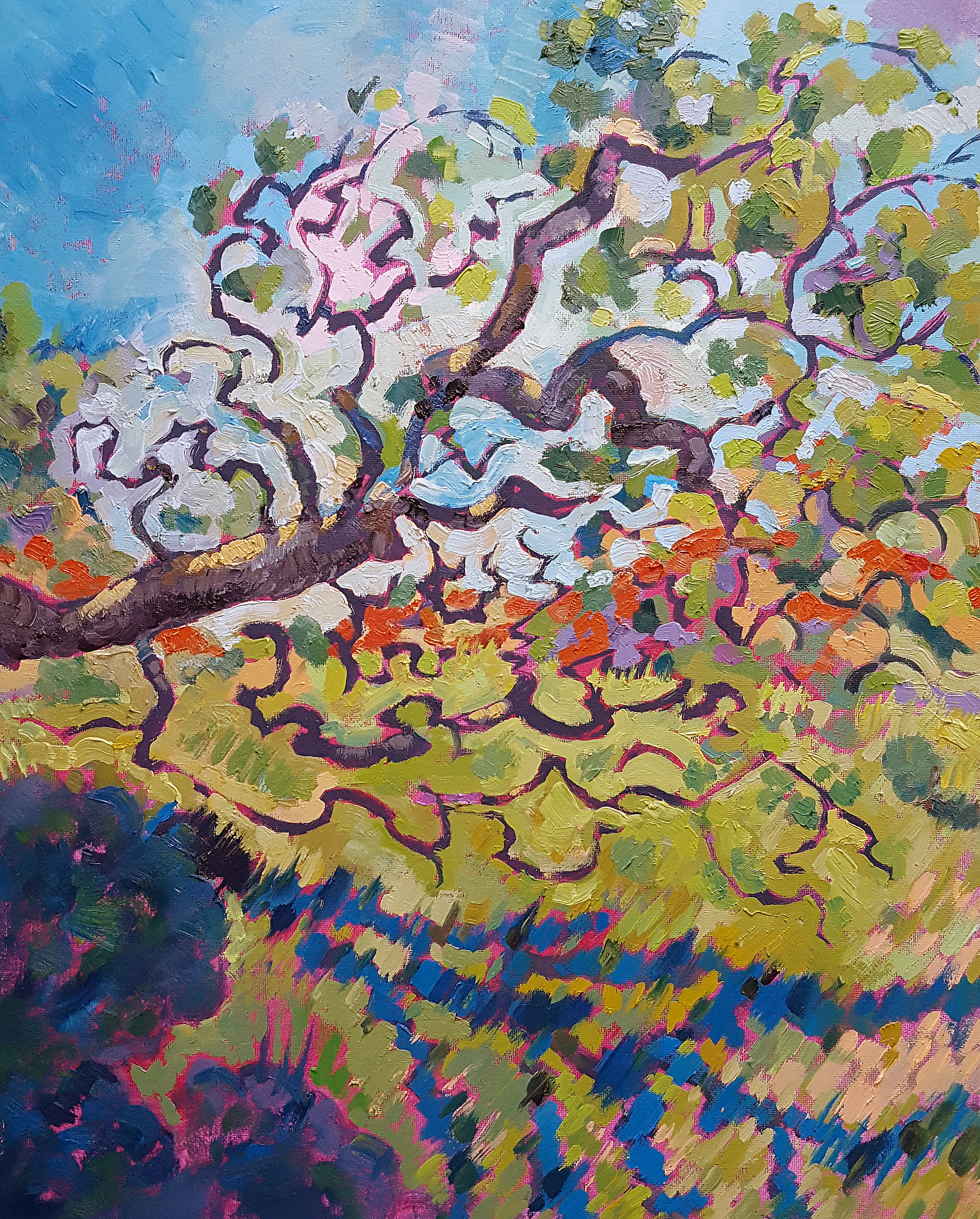 “Nature’s Zentangle” – Fine Art Oil Painting by Artist Bhavna Misra ...
