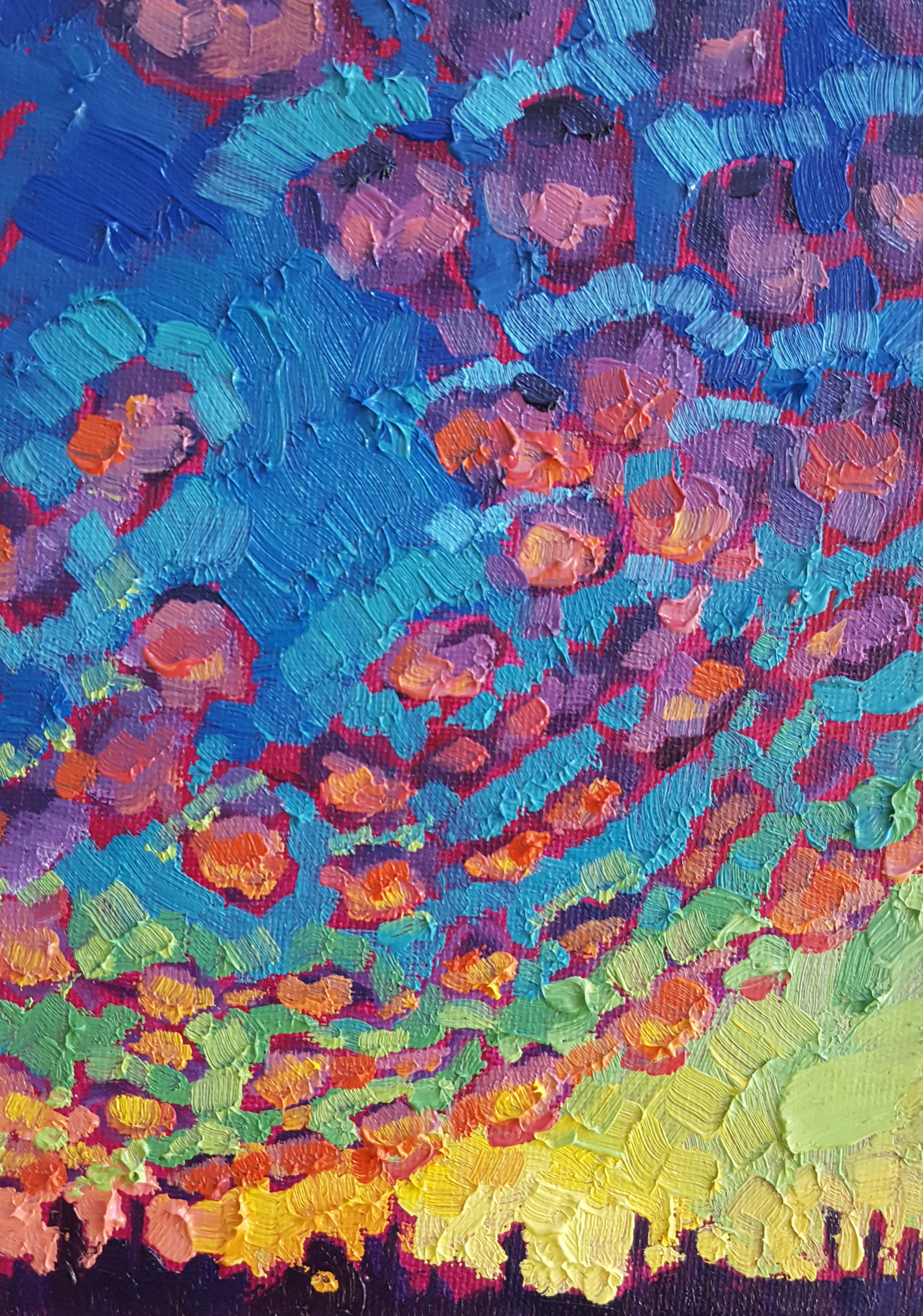 “Chains of Clouds”– Fine Arts Skyscape Painting by Artist Bhavna Misra ...