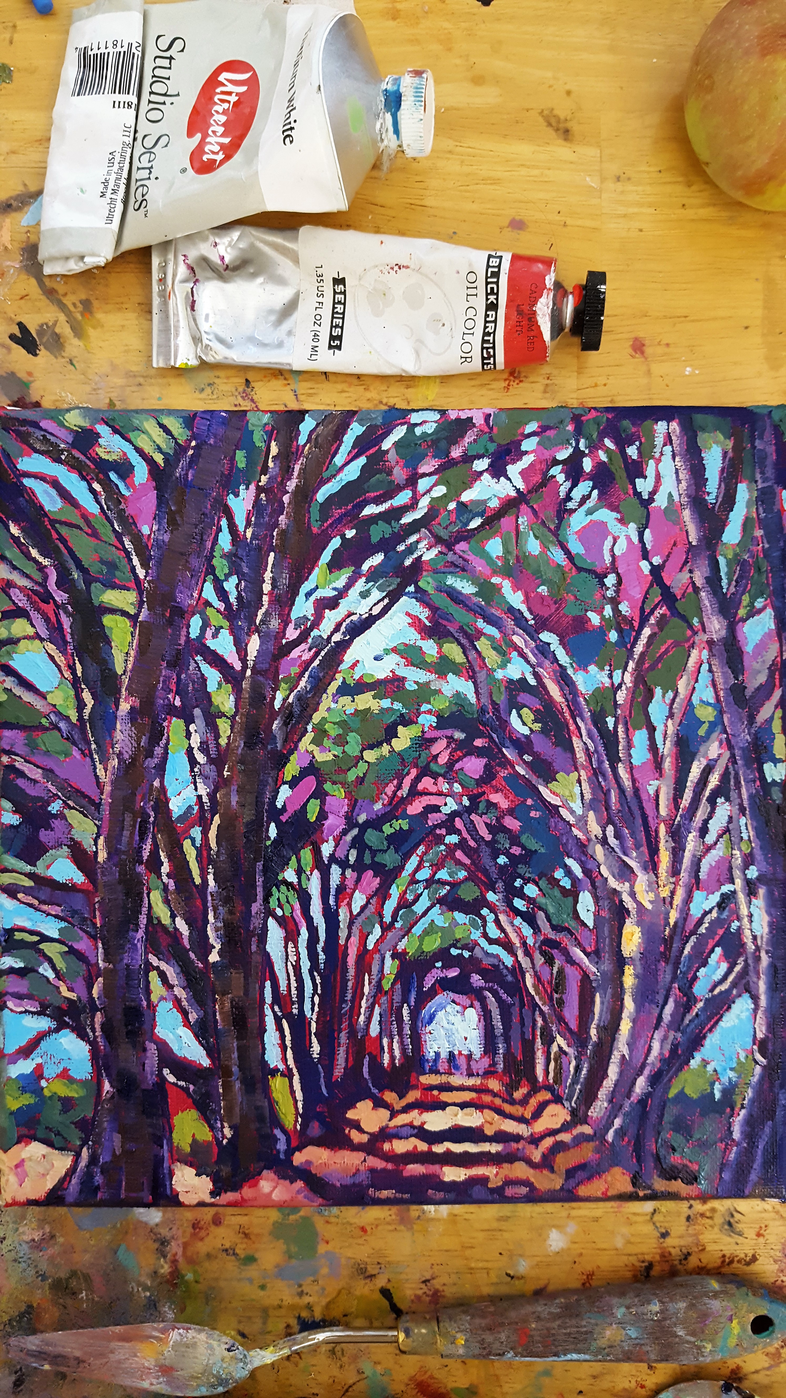 “Tree Tunnel” – Fine Arts Landscape Painting by Artist Bhavna Misra ...